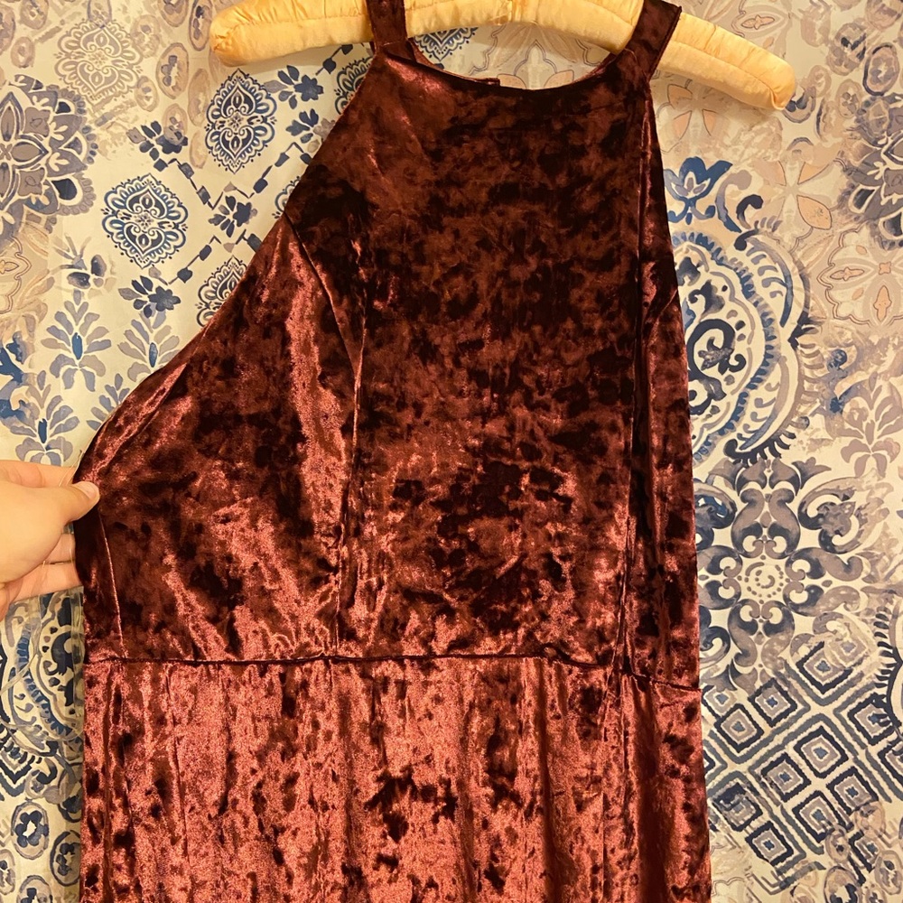 NWT red velvet dress